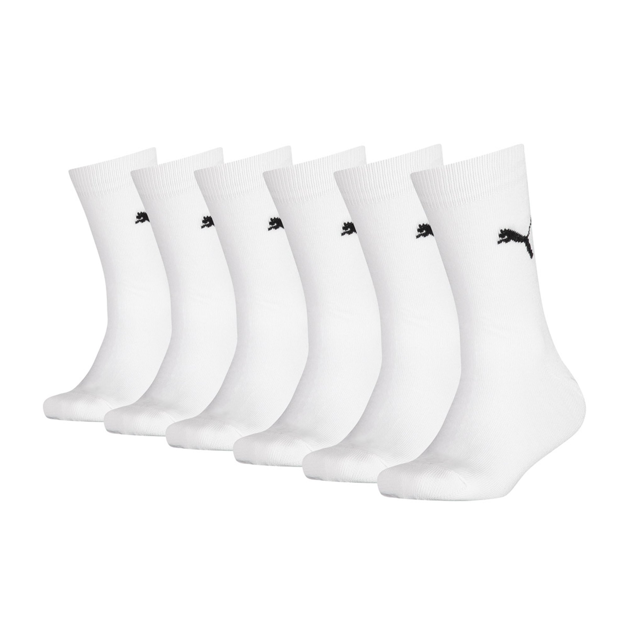 PUMA Calcetines para Niños, Paquete de 6 - Easy Rider Junior, ECOM, Calcetines Básicos, Logotipo, unicolor