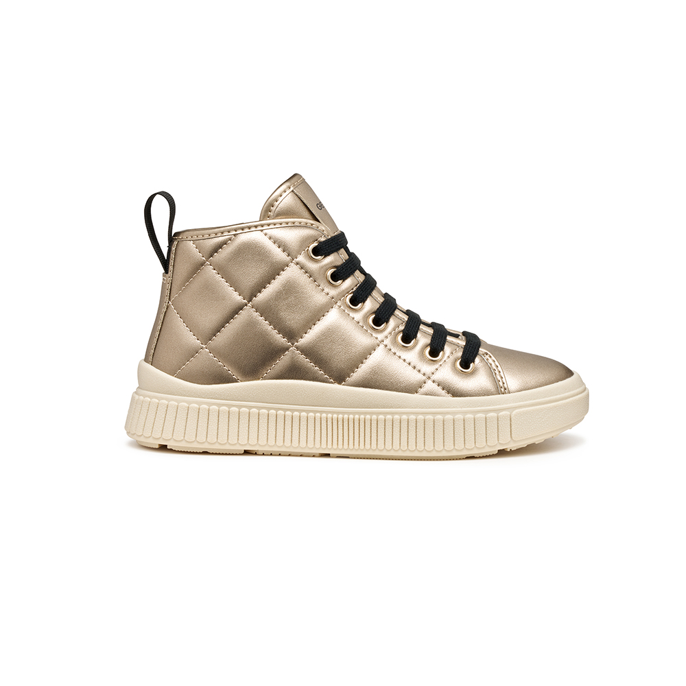 Zapatillas Geox modelo J56M3F C2010 J Laquinny en color Dorado