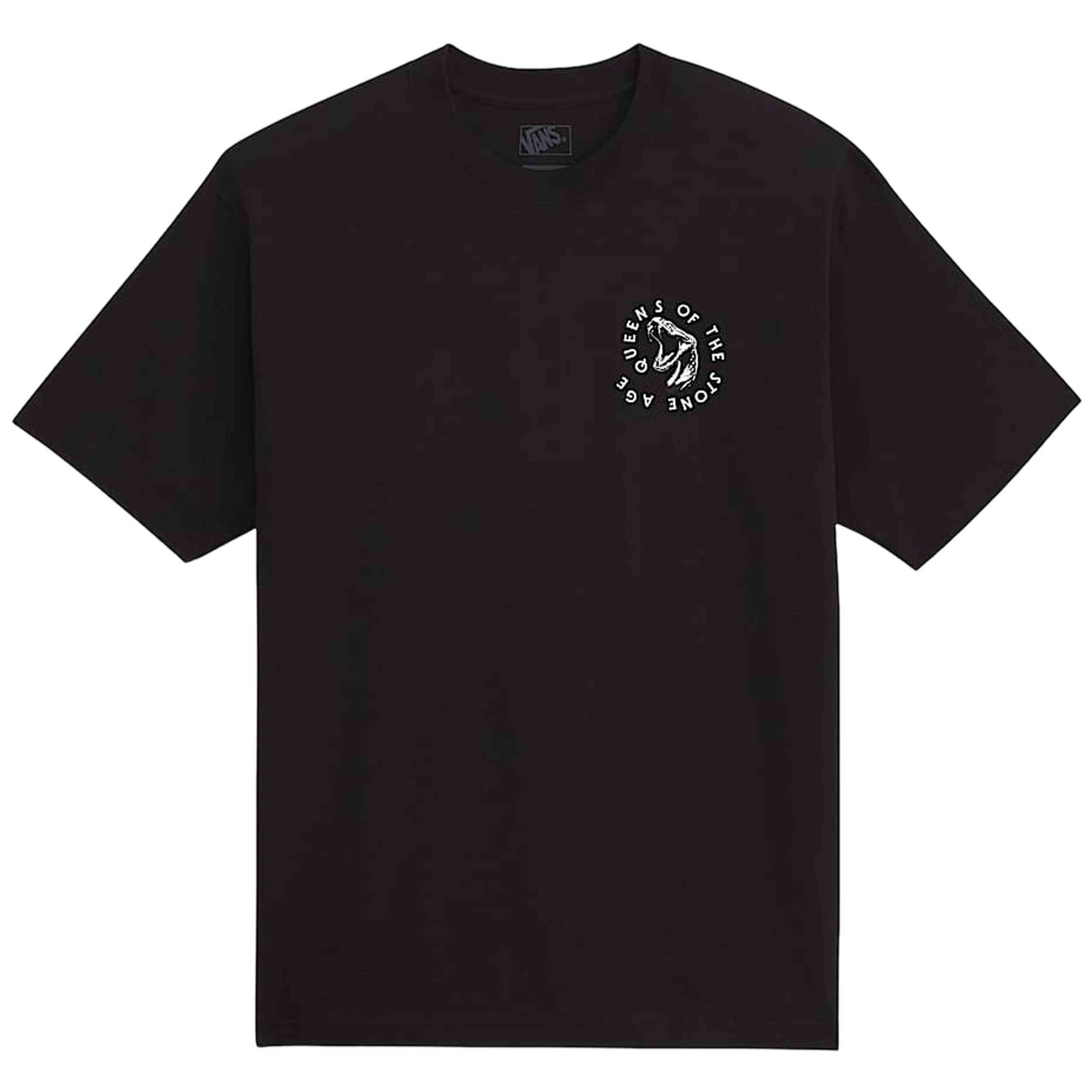 Camiseta De Manga Corta Vans modelo Queens of the Stone Age Snake para hombre y mujer en color Negro