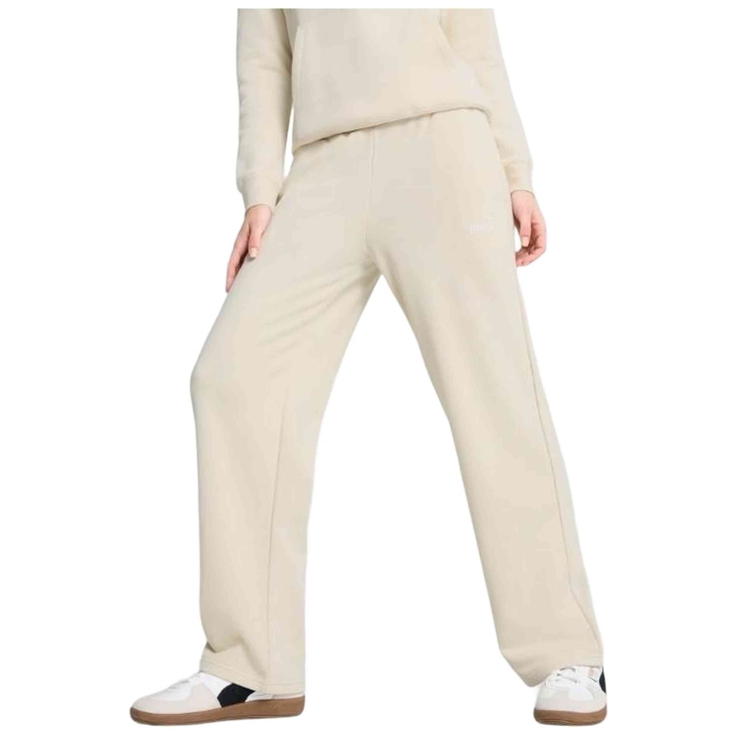 Pantalon De Chandal Puma modelo Pantalón Puma Ess No.1 Logo Straight Pants para Mujer en color Beige