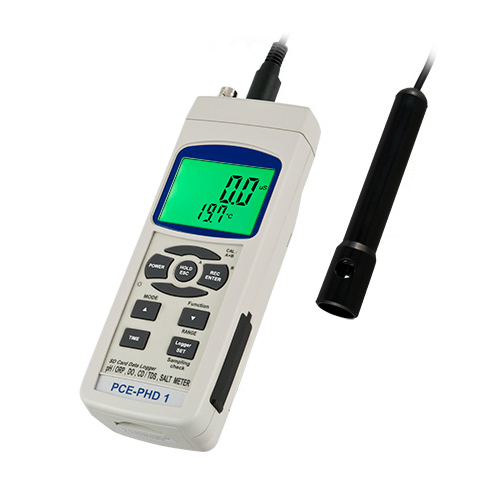 PCE-PHD 1-LF Conductímetro con Tarjeta de Memoria SD - Alta Precisión y Gran Pantalla LCD | PCE Instruments