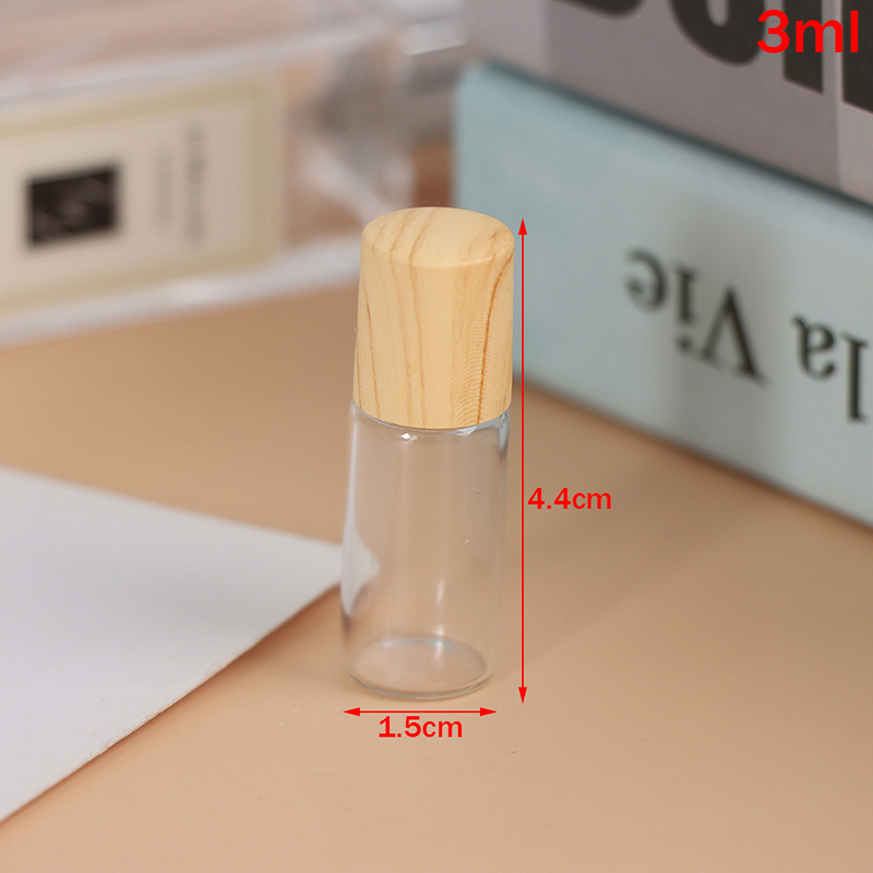 TK Botella De Roll on Reutilizable De Vidrio Vacío Para Aceites Esenciales Y Perfumes 1/2/3/5 Ml Conjunto De Viaje