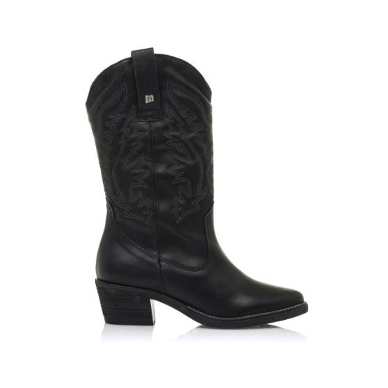 Botas de tacon Mustang Teo 58964 Camperas en Piel Marron o Negro