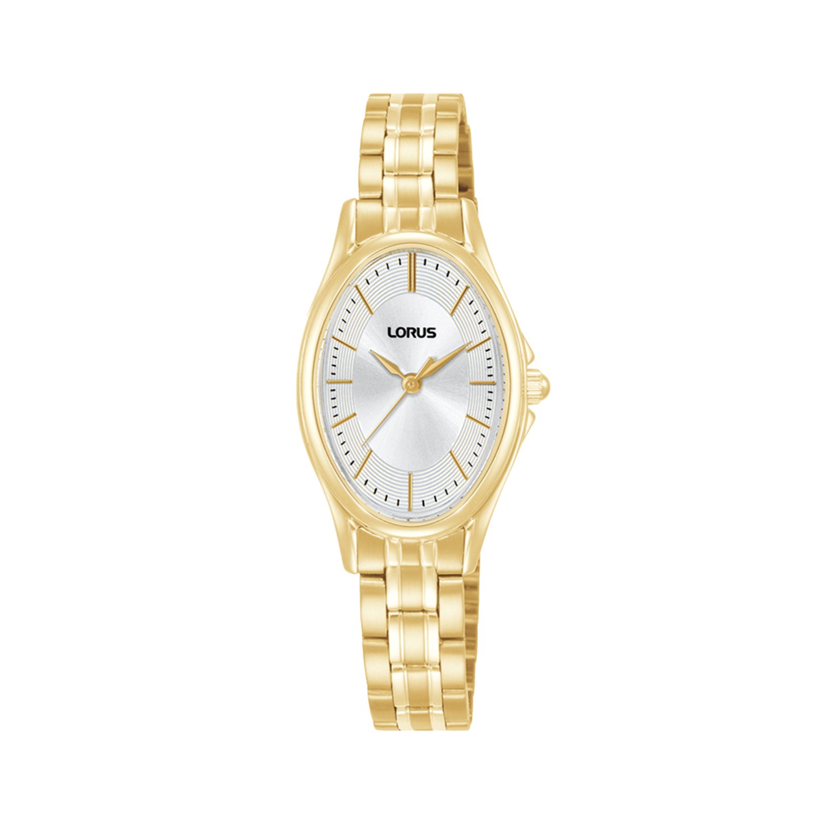 Lorus Reloj Mujer Caja De Acero Pulsera Acero De Color Dorado Resistente Al Agua 3 Atm Rrx88jx9
