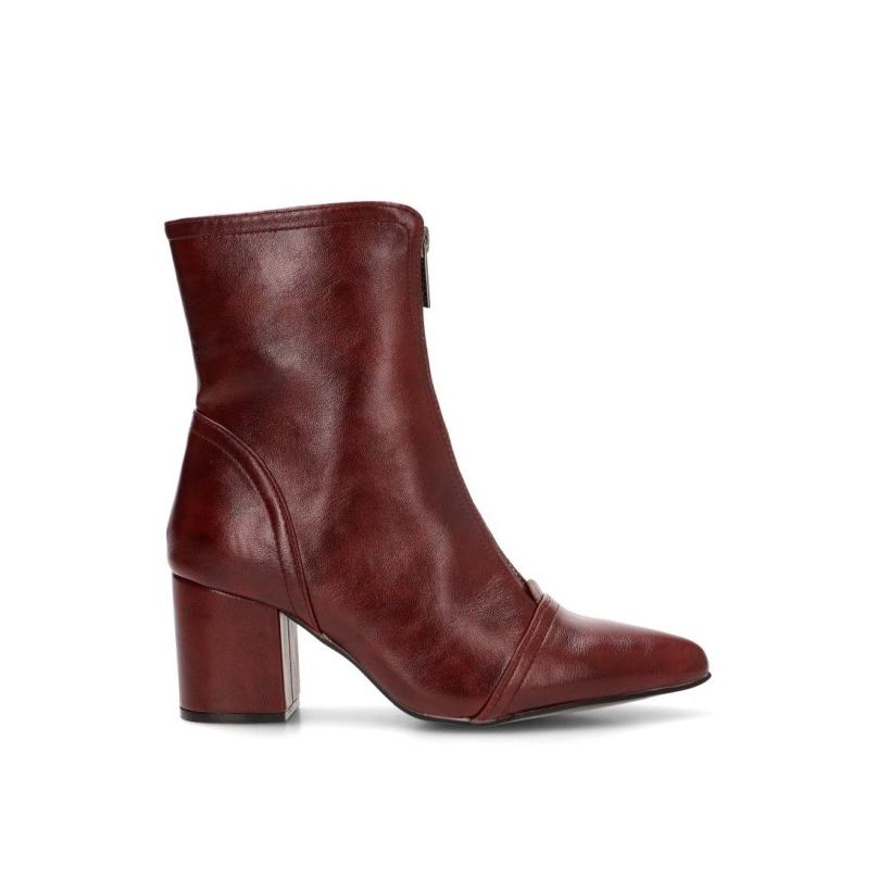 Botin Weekend Etika - Mujer - Tacón Medio - Modelo 32022 - Color Burdeos