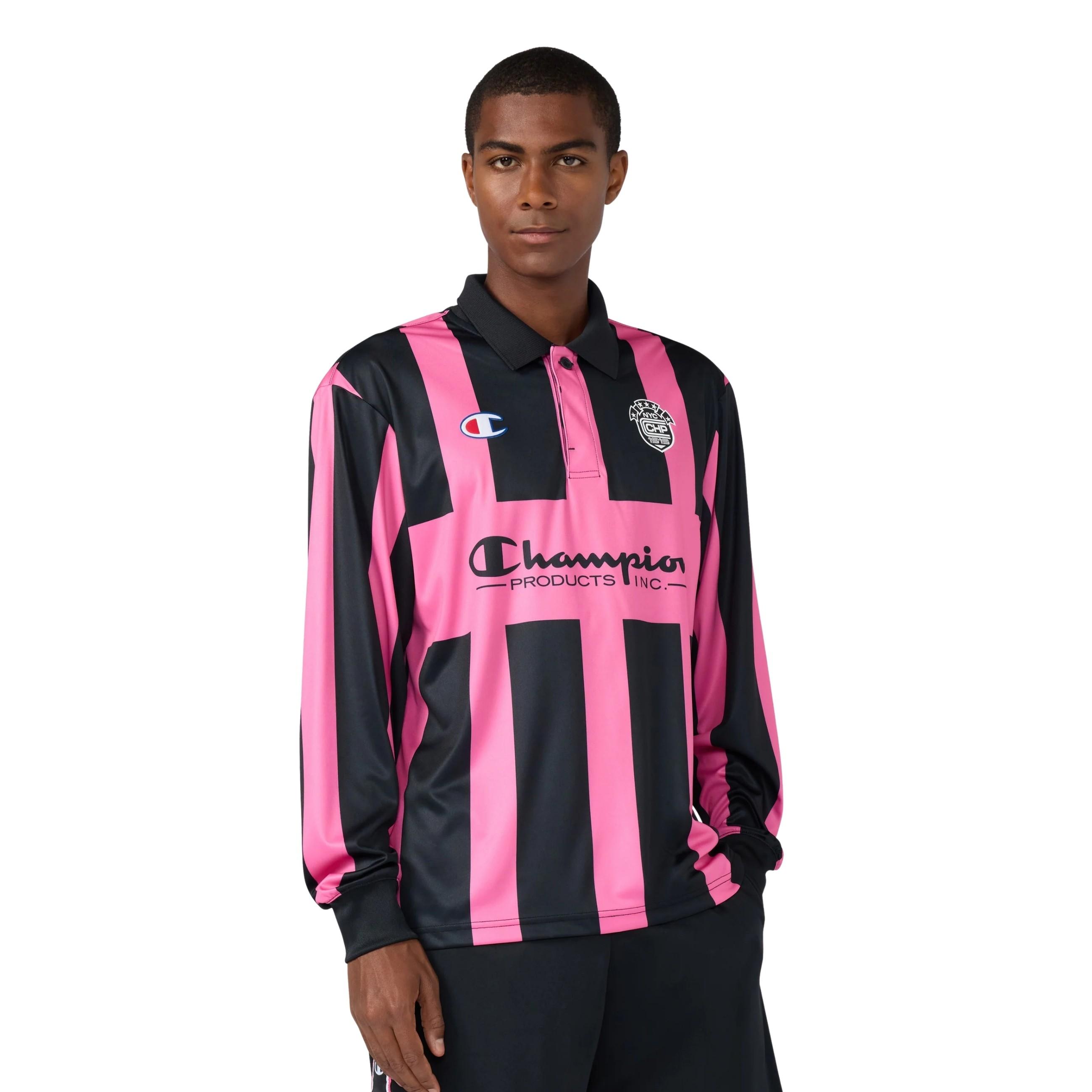 CAMISETA CHAMPION ROCHESTER ROSA STRIPPED FOOTBALL JERSEY