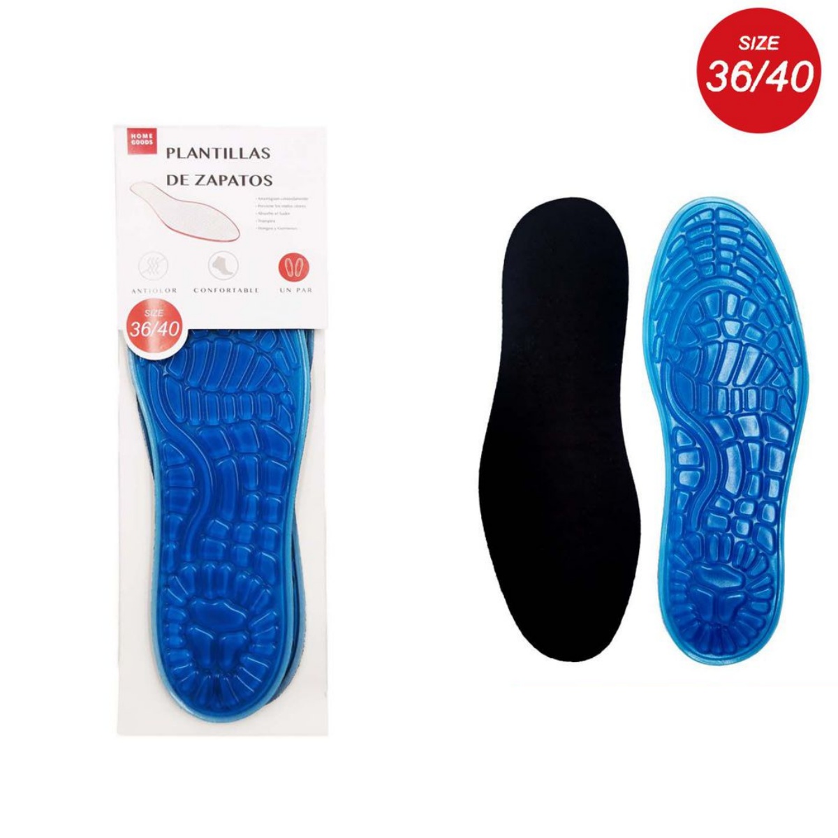 ZYLX SHOPPING – Plantillas de Gel Antifatiga para Zapatos, Recortables, Ideales para Trabajo, Deporte y Uso Diario
