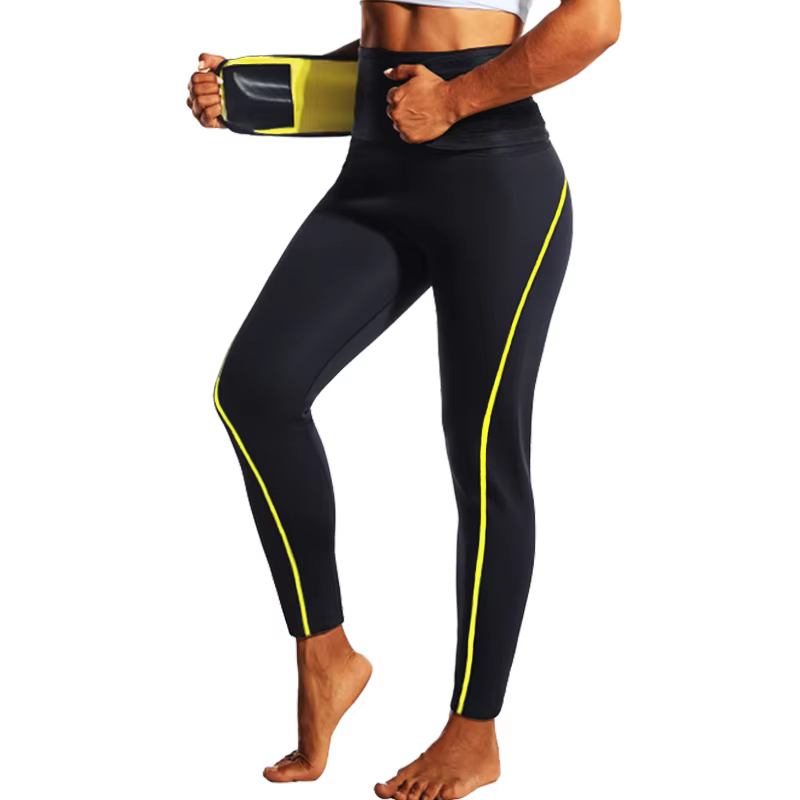 TK Pantalones Largos De Sauna Para Mujer Conjunto De Sauna Con Cinturón De Control De Cintura Y Piernas Para Gimnasio Y Pérdida De Peso