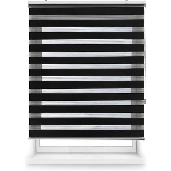 BLINDECOR Estor Enrollable Noche y Día – Estor Noche y Día Fácil Instalación Pared o Techo - Estor Ventana Doble Tejido – Estor Enrollable Día y Noche para Ventanas