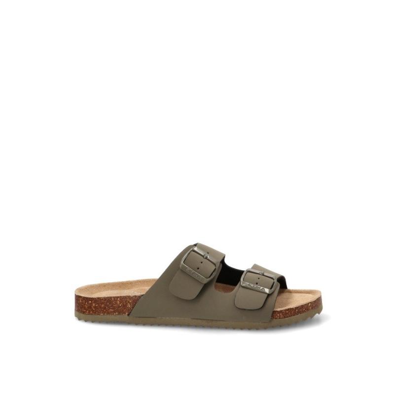 Sandalia Etika - Hombre - Suela Plana - Modelo 41012-26 - Color Kakhi