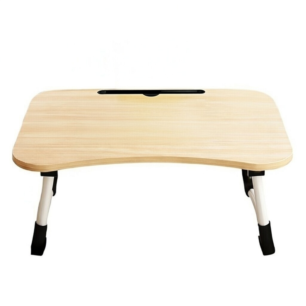 Escritorio Portatil y Plegable, Mesa de Cama Multifuncion, Bandeja Sofá, Ideal Cenas Trabajo Estudiar, Tablet, PC 50x30x22 cm