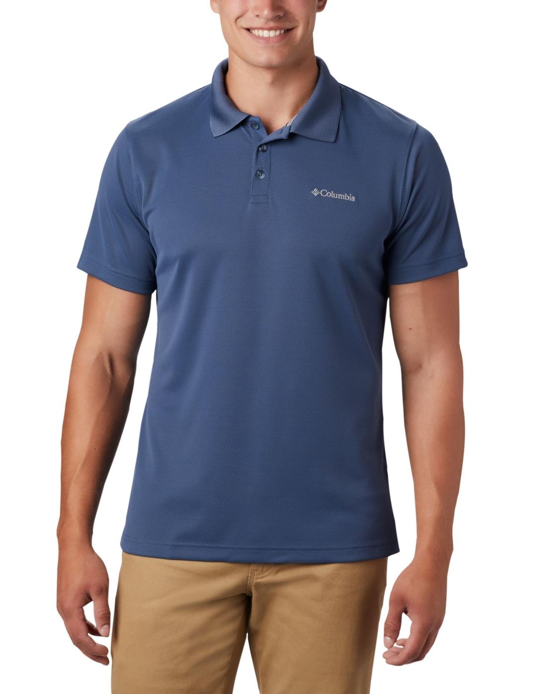 Polo Columbia Utilizer Hombre Azul Oscuro