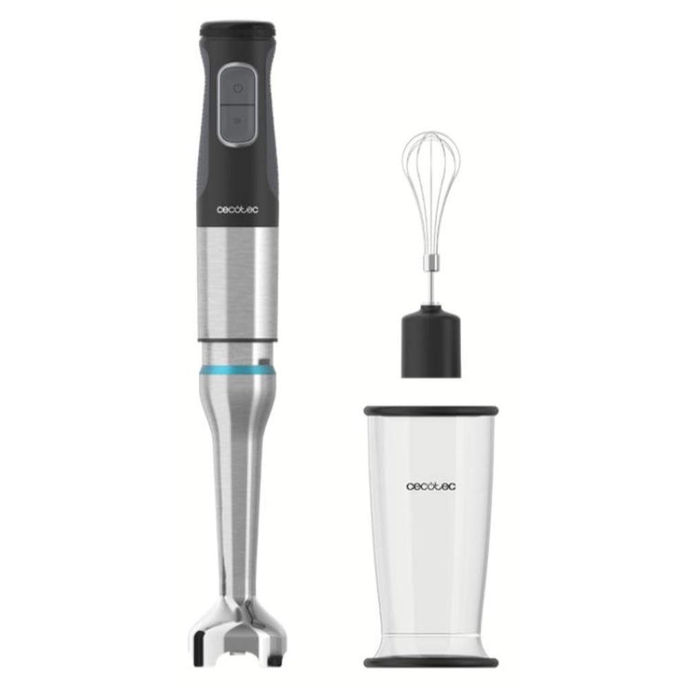 Cecotec - Batidora de inmersión 03960 de 1200 W con cuchilla de titanio, acero inoxidable y control por botones, ideal para batidos, sopas y salsas diarias