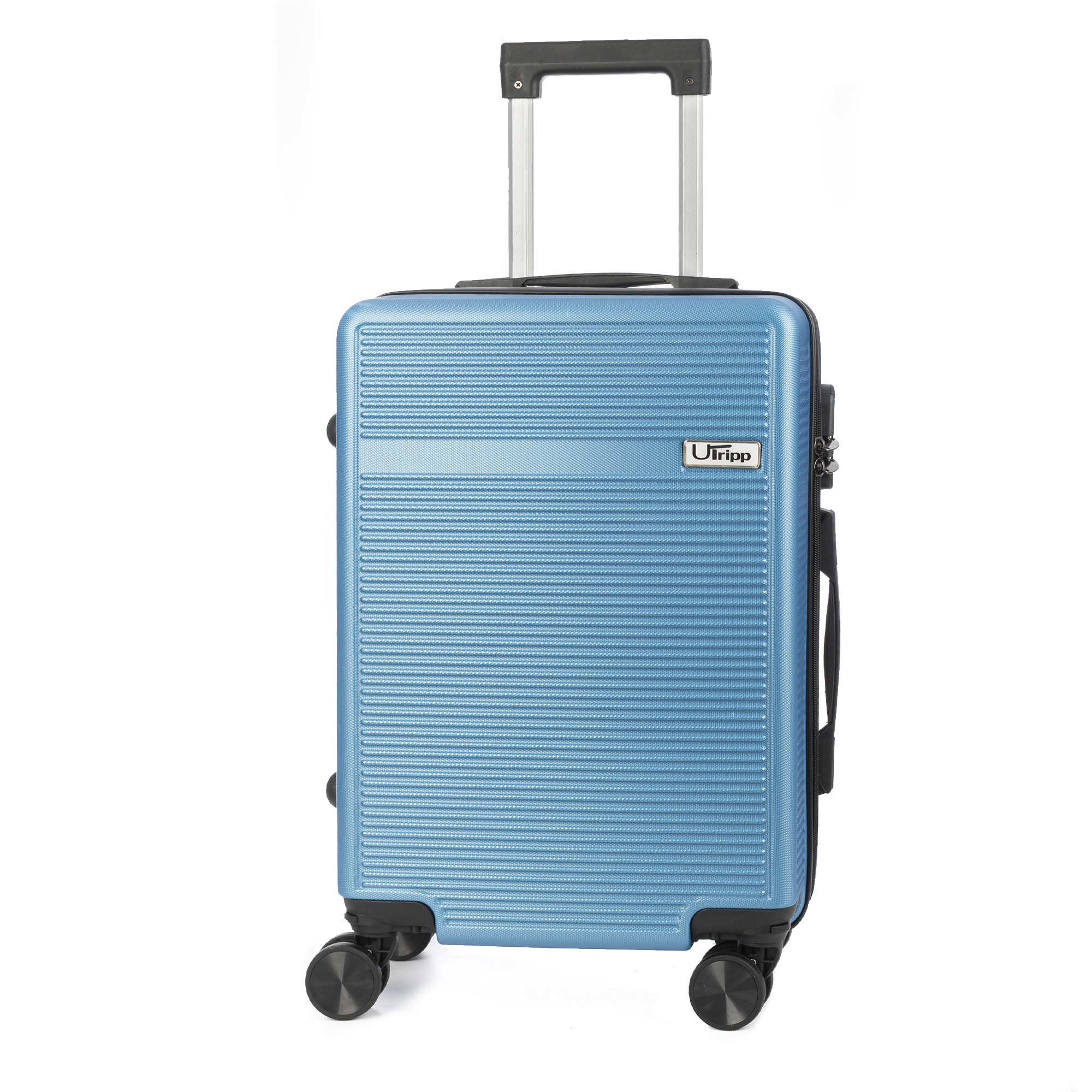 DAM.Maleta de cabina Trolley en material ligero de ABS de alta resistencia. Cerradura numérica y 4 ruedas dobles extraíbles y giratorias 360°. 36x21x55cm