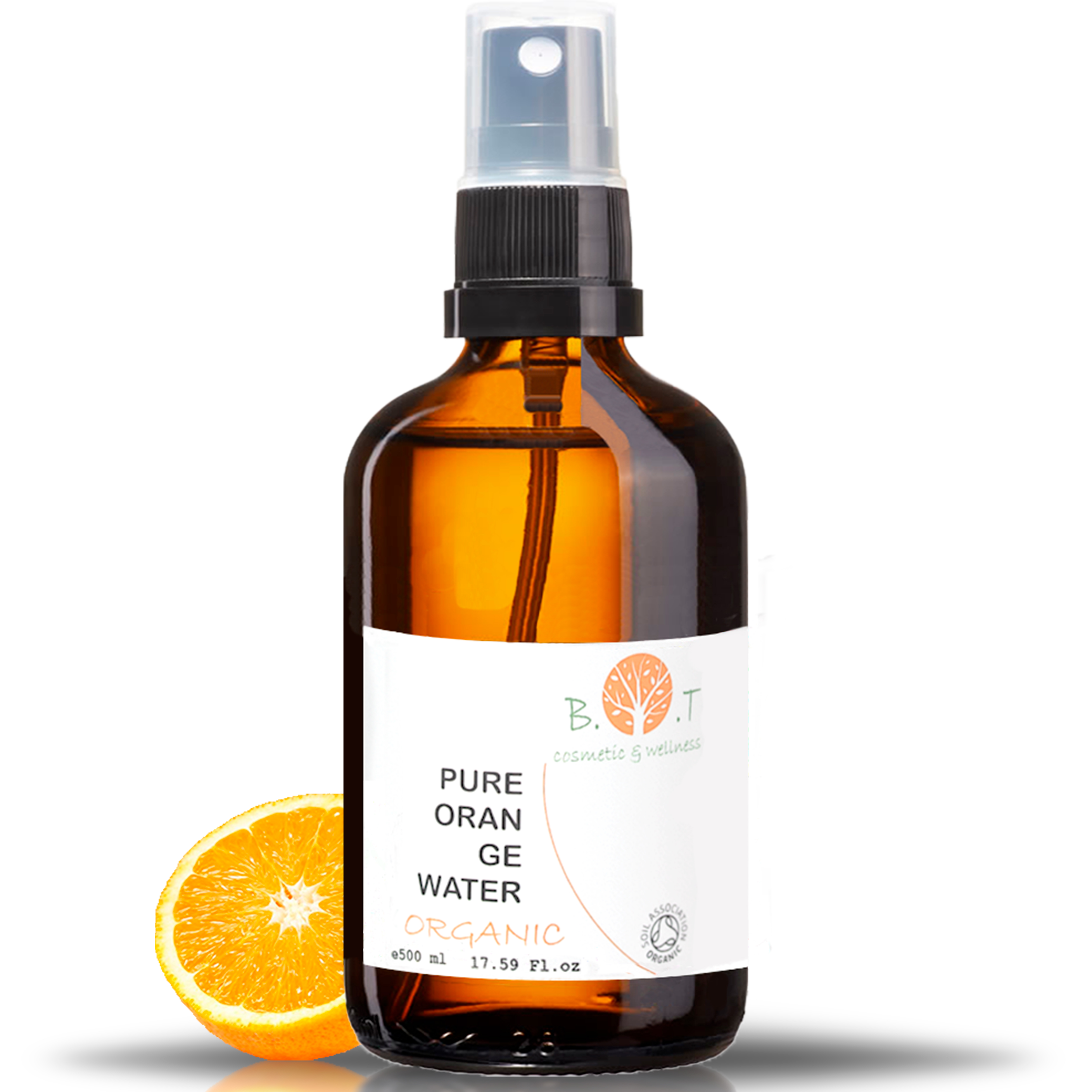 Agua Floral de Naranja COSMOS Organic | Hidrolato de Naranja Natural | Tónico Facial Refrescante para Rostro | Bruma Facial y Cosmética Casera- B.O.T Cosmetic & Wellness
