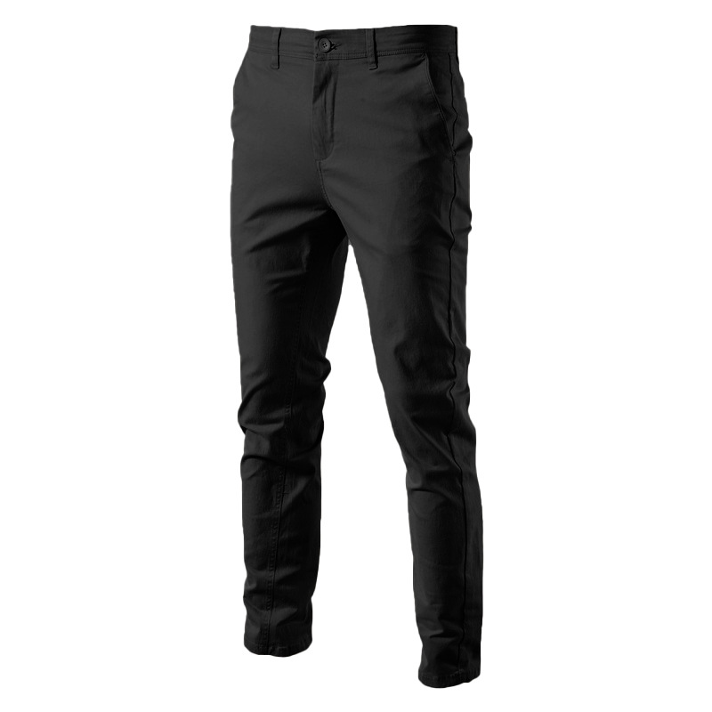 TK Pantalones casuales para hombre para otoño e invierno, pantalones transpirables para hombre, pantalones de algodón para jóvenes de negocios