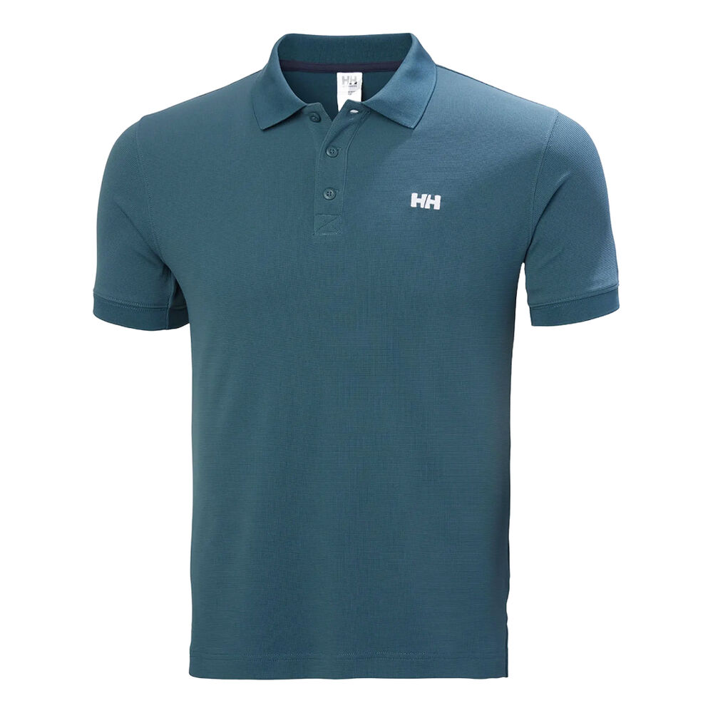 Polo Azul Helly Hansen Driftline De Tactel Manga Corta Con Cuello Y Puño De Las Mangas Acanalados