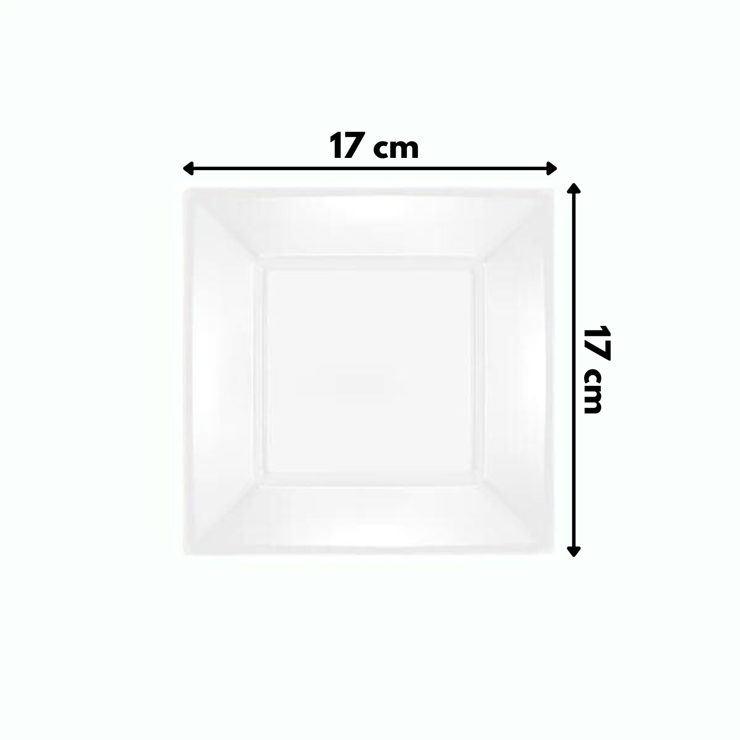 TopRed | Plato plástico reutilizable, reciclable y sostenible color blanco | Marca Maxi Products