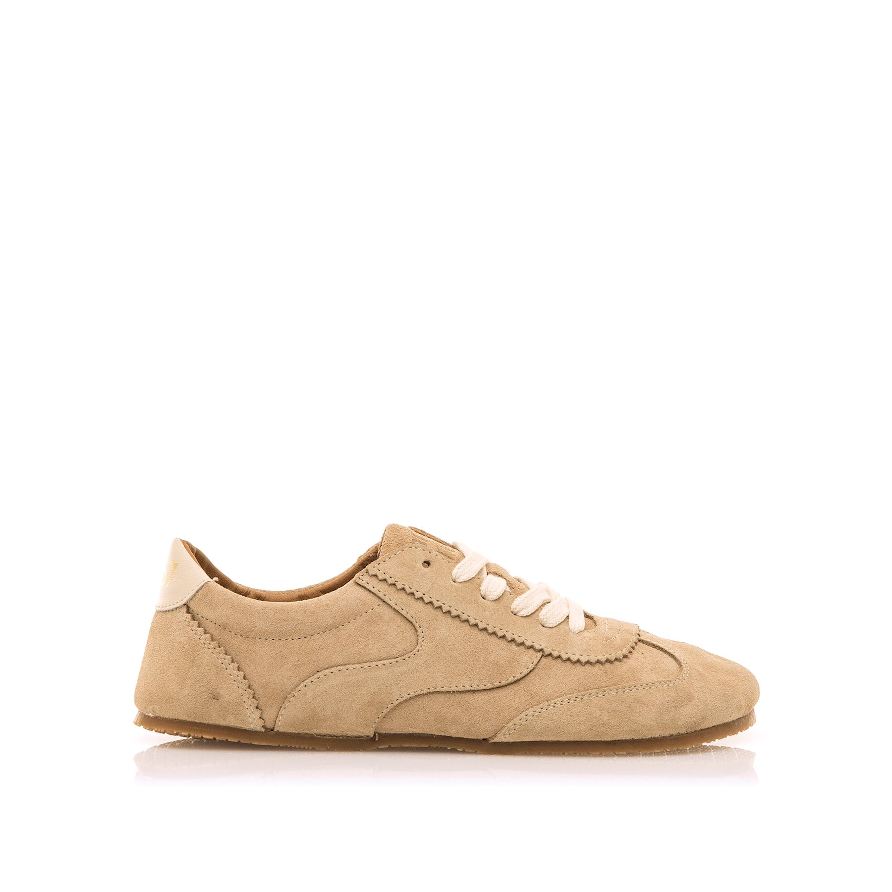 Mustang-MTNG deportivas barefoot mujer free mia beige con cierre cordones y tipo de puntera redonda