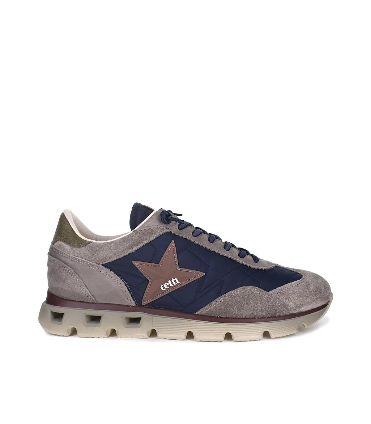 Sneakers cordón elástico Cetti C1385 azul hombre584260003