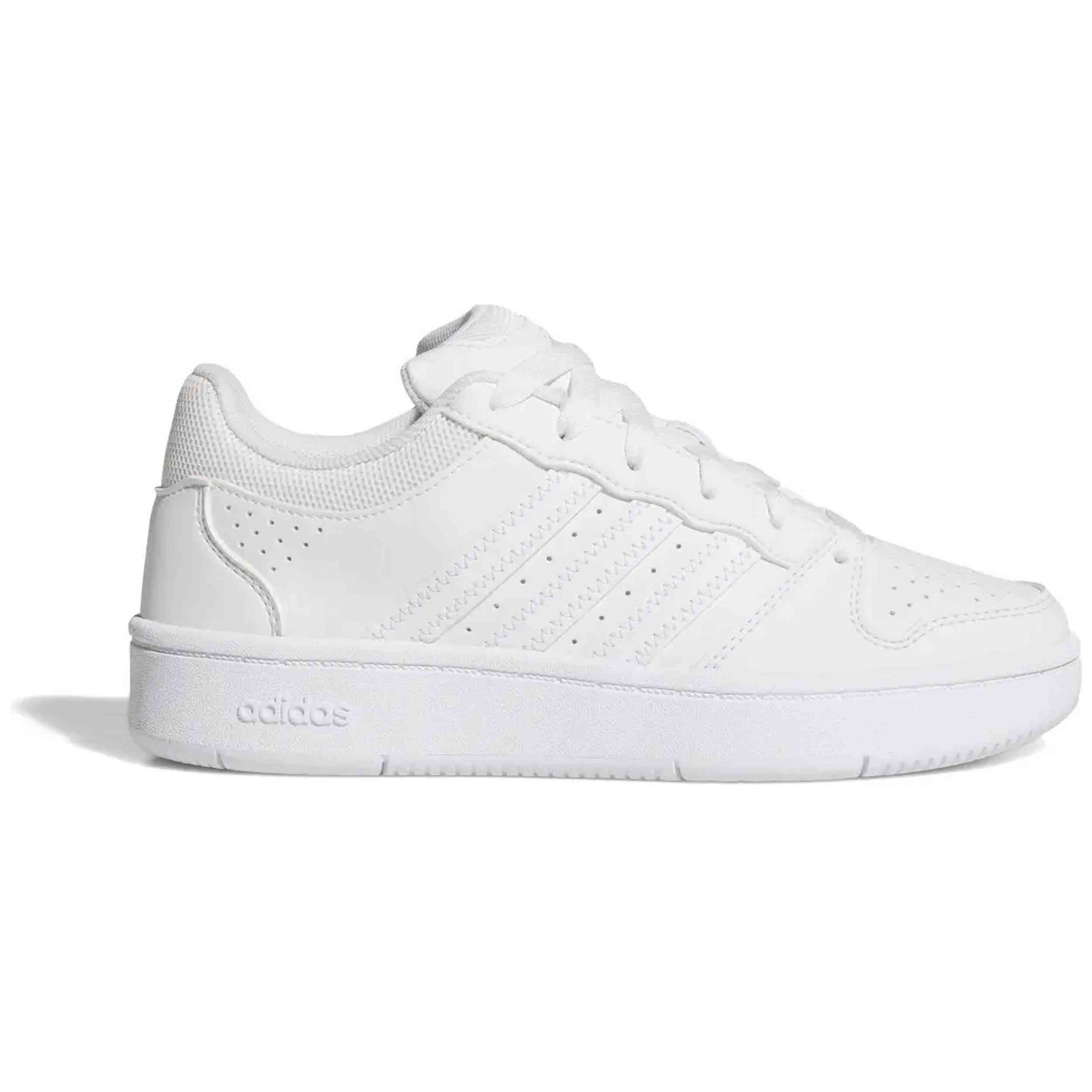 Calzado Adidas modelo Hoops Classic J en color Blanco