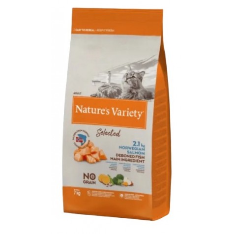 Nature’s Variety – Pienso para gatos adultos Nature’s Variety no grain salmón 7 kg.