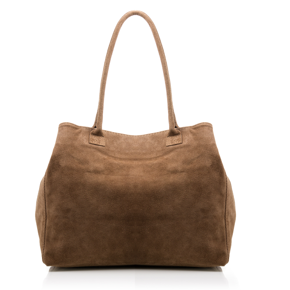 Firenze Artegiani. Annagrazia Bolso Shopper Mujer.Piel auténtica Gamuza  . Made in Italy. Vera Pelle Italiana.