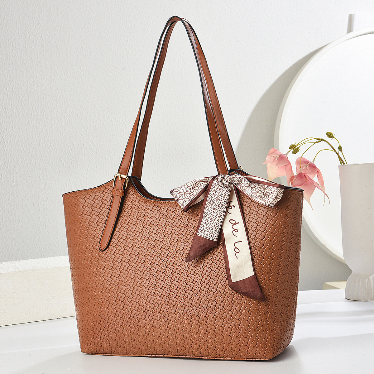 Bolso de mano de piel suave, elegante bolso de hombro de PU, bolso de viaje para mujer