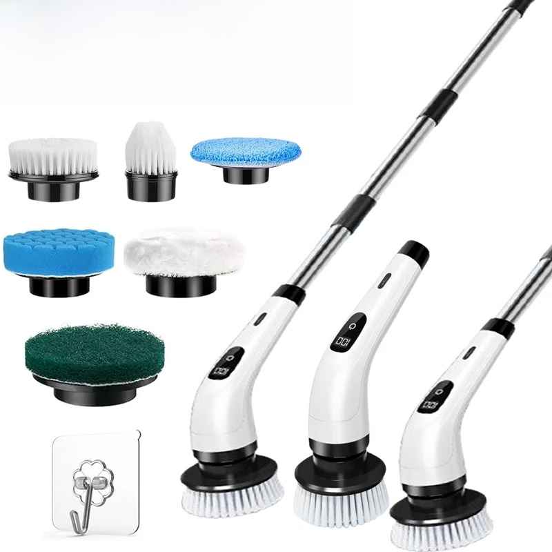 TK Escobilla De Limpieza Eléctrica Sin Cable Multifuncional Para El Hogar Y Cocina Cepillo De Pelo Baño Escoba Y Mop Para Limpieza Del Inodoro