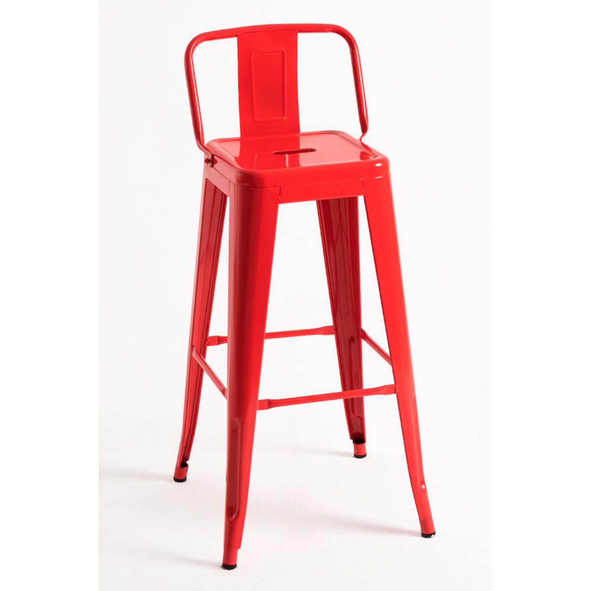 Regalos Miguel - Taburetes Altos - Taburete Torix Respaldo 100 cm - Rojo