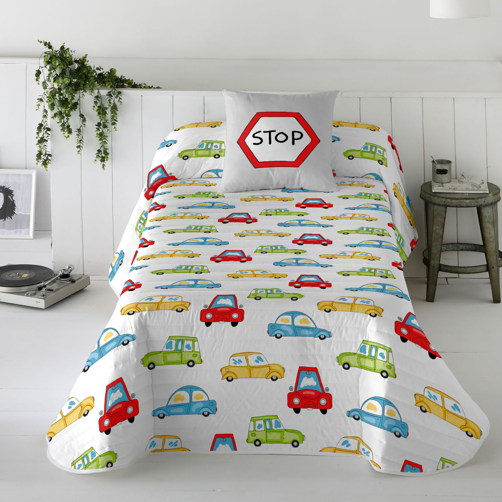 COOL KIDS - Colcha Bouti Infantil Reversible - 100% Algodón - Extra Suave - 10 Modelos Disponibles - Cama 90/105 cm - Fabricado en España