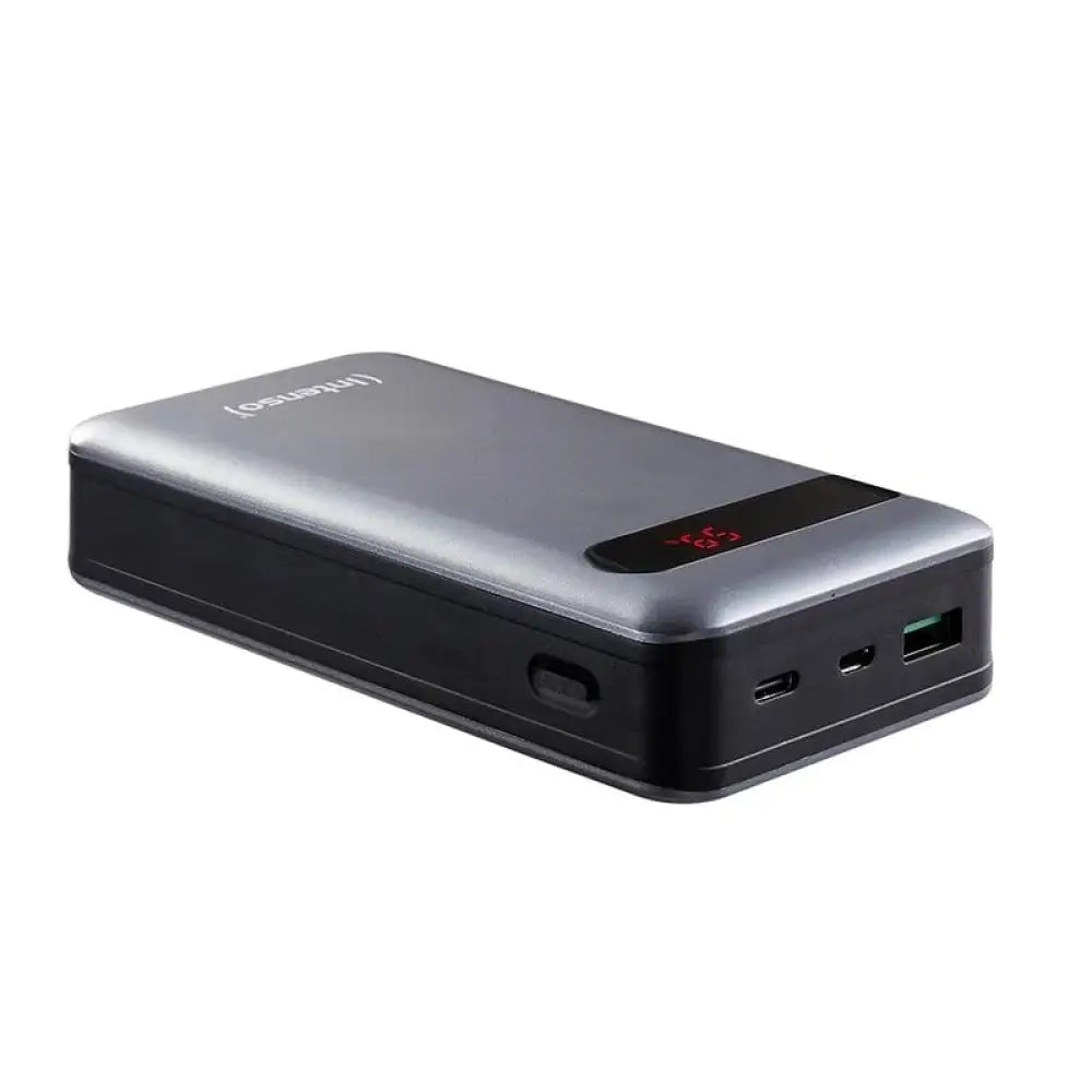 Intenso Powerbank PD20000 Power Delivery de 20000 mAh con carga rápida USB-C PD y entrada/salida dual, batería de polímero de litio para uso diario exigente y compatibilidad total con smartphones y tablets