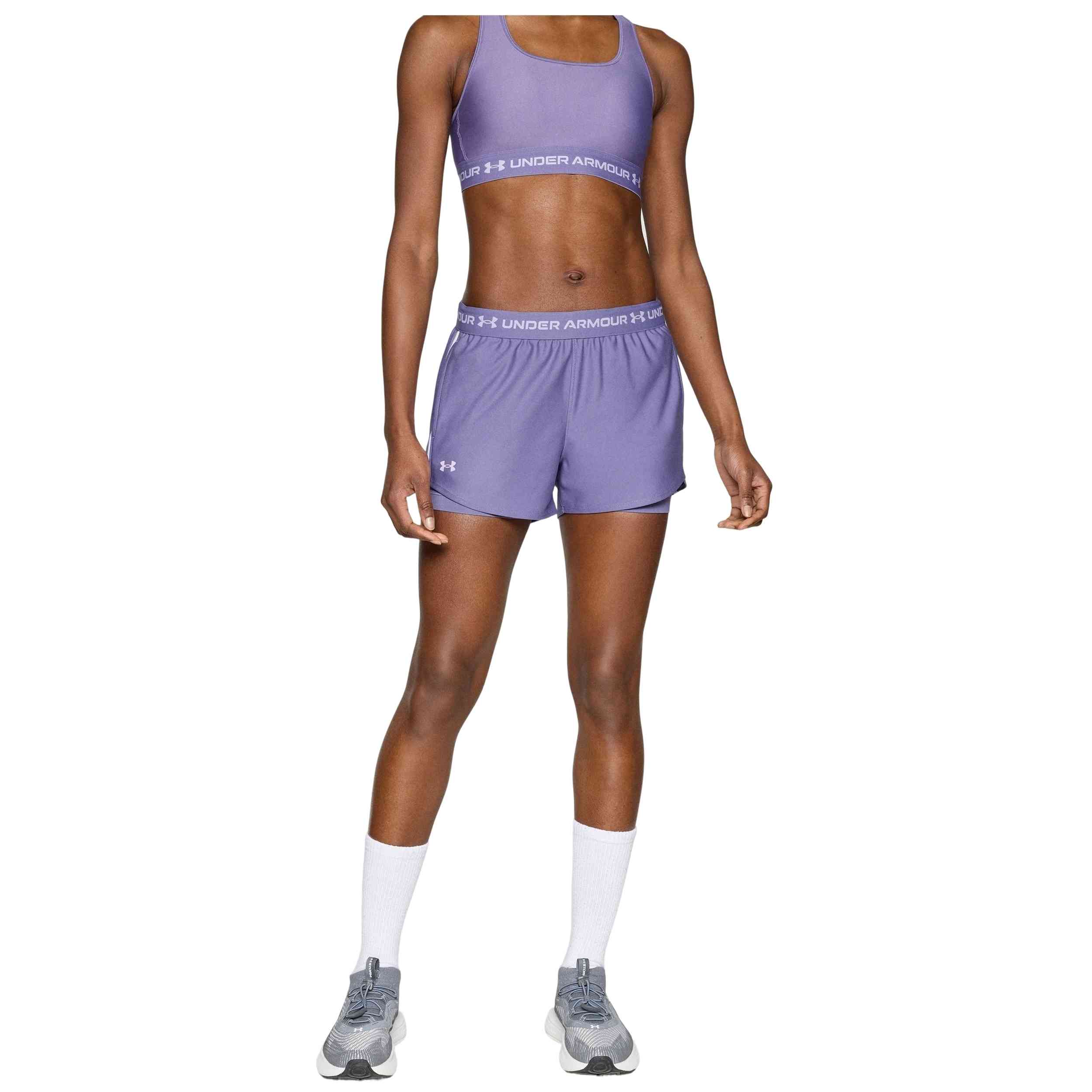 Pantalon Corto Under Armour modelo 1389895-520 para Mujer en color Morado
