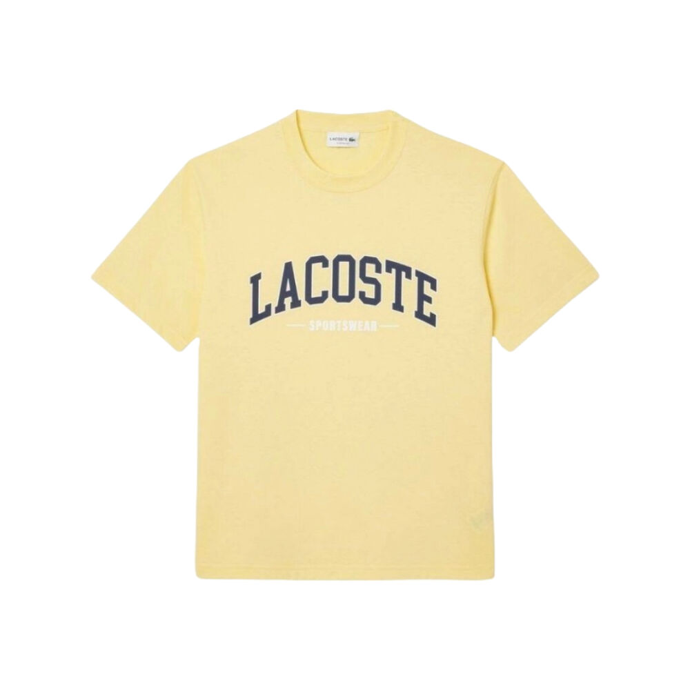 Camiseta Amarilla Lacoste Sportswear Suave y Cómoda