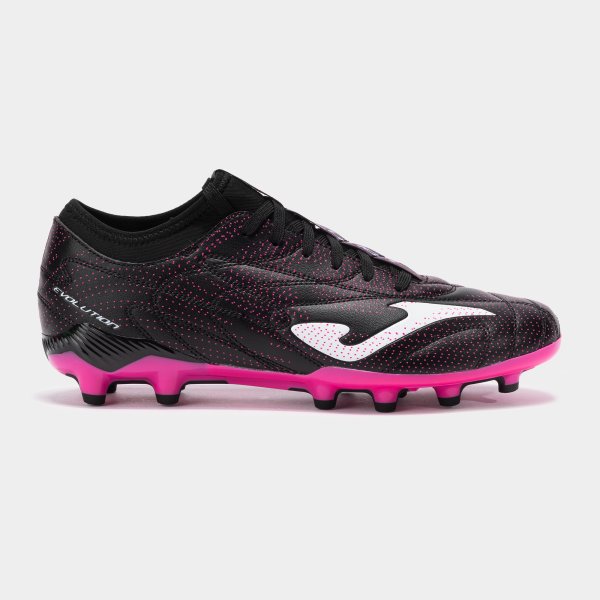 Zapatilla Fútbol Hombre Joma Evolution 2501 Negro Fucsia Tecnica