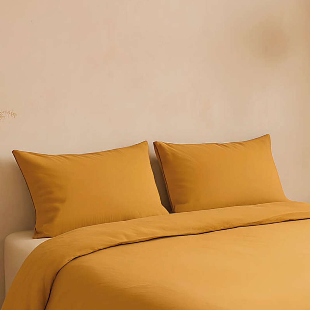 NATURALS - Funda de Almohada Lisa 100% Algodón - Tacto Extrasuave y Transpirable - Medidas 50x75 y 65x65 cm - Sin cremallera - 8 Colores Disponibles - Fabricado en España