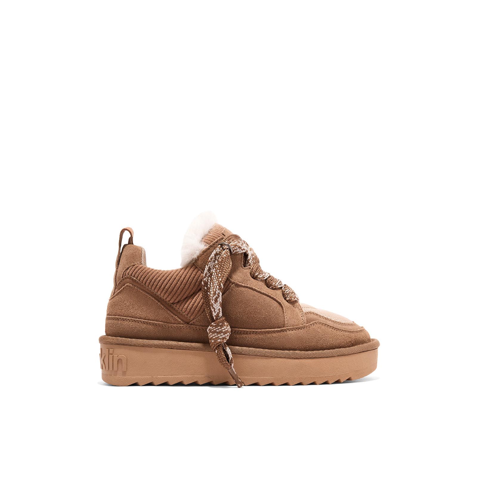 D.Franklin Zapatillas de Mujer Nordic Snk  Camel  - Botas para Mujer - Moda casual Mujer