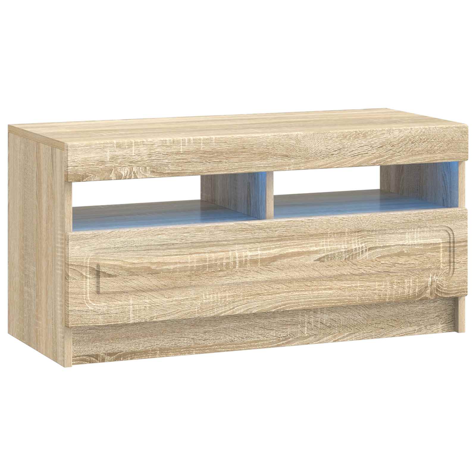 vidaXL Mueble de TV LED  Madera de ingeniería 81 x 35 x 40 cm Multicolor