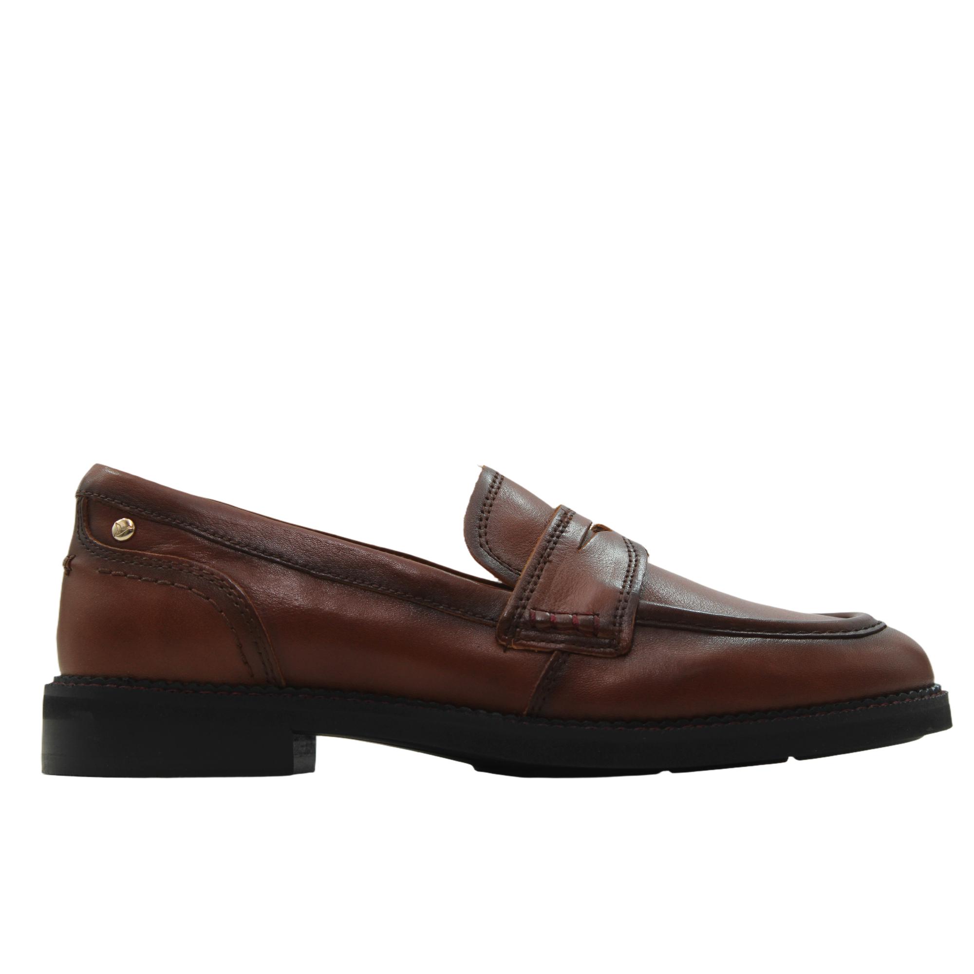 Pikolinos W2L-3959 Mocasines de piel con antifaz, suela de goma, para señora