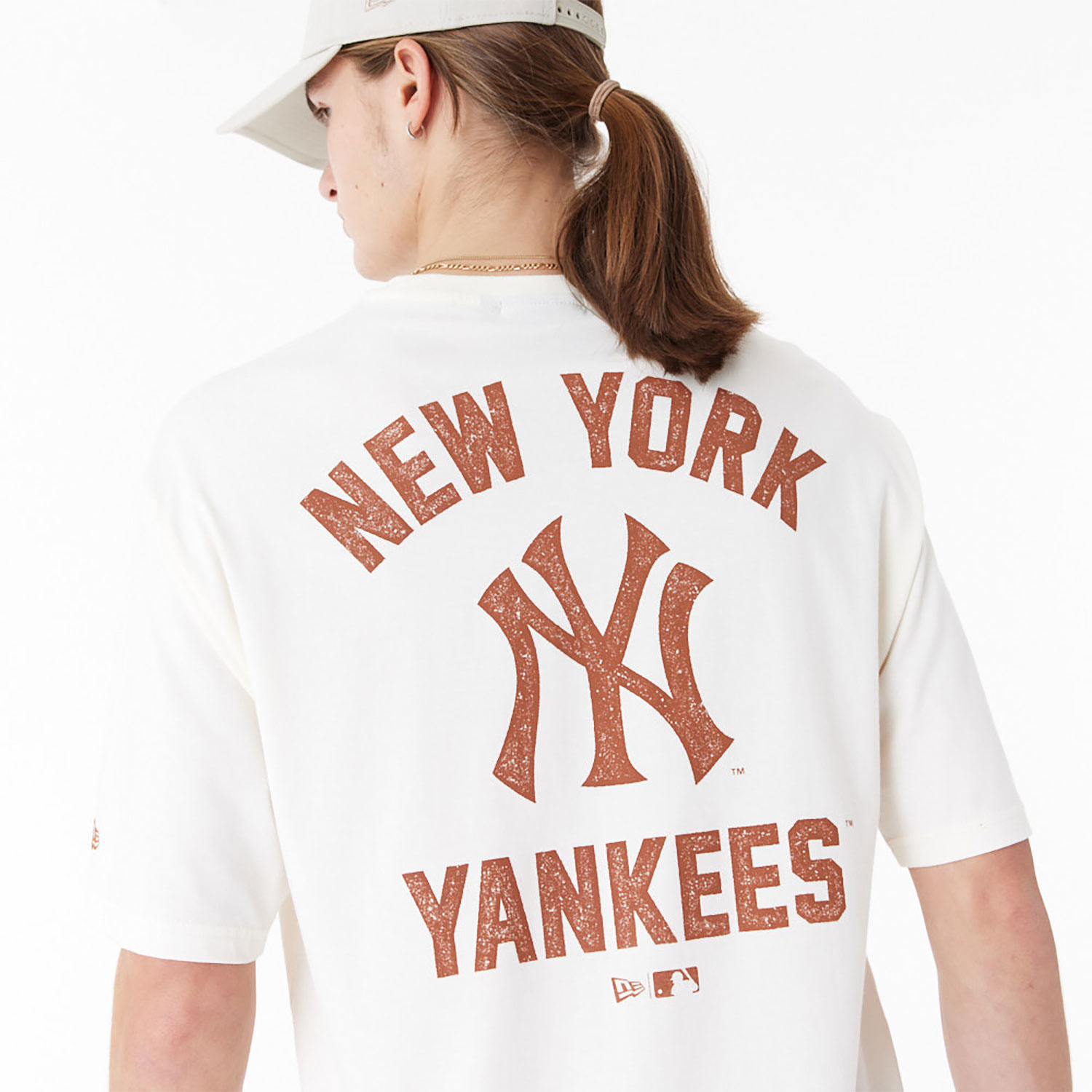 Camieta NEW ERA MLB WORDMARK OS TEE NEYYAN 60435536 Blanco