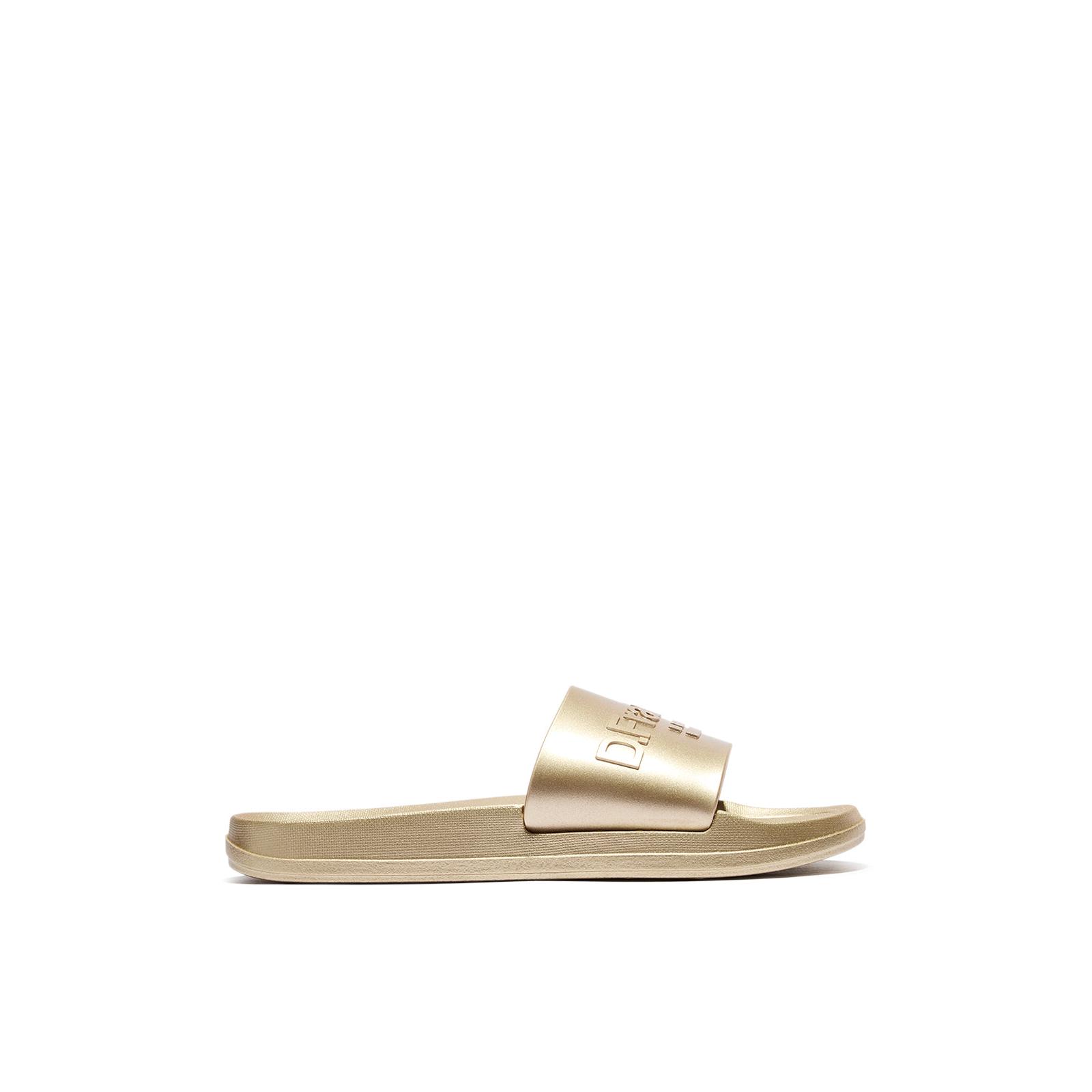 D.Franklin Chanclas de Mujer Estilo Pala Marea    Brillante - Sandalias deportivas planas cómodas para verano