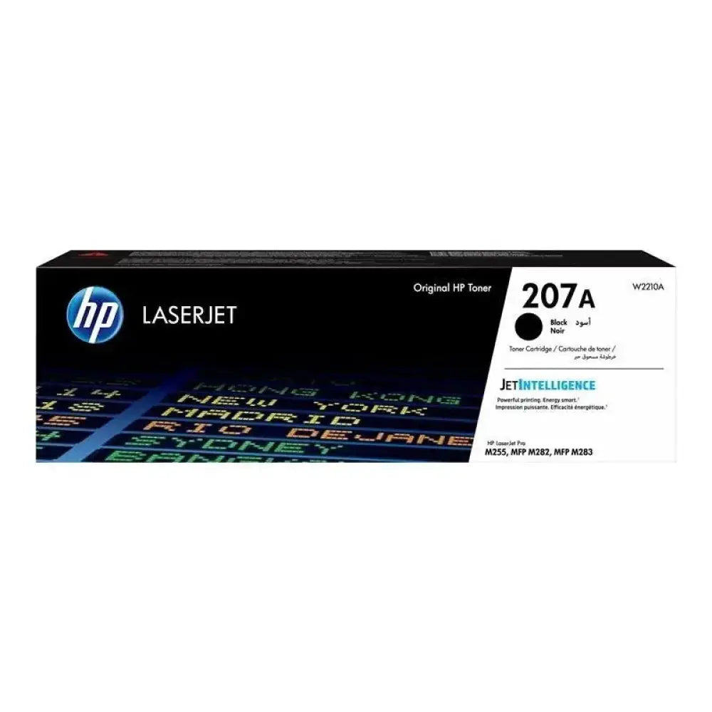 HP - Tóner láser 207A negro original para impresoras HP LaserJet Pro M255, M282 y M283, rendimiento estándar de 1350 páginas