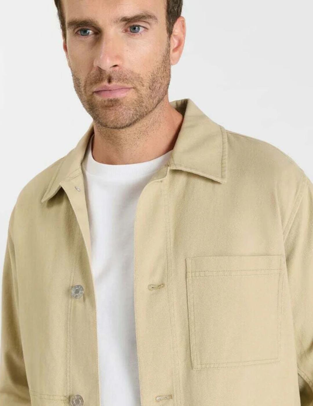 LE TEMPS SOBRECAMISA BEIGE TATRA