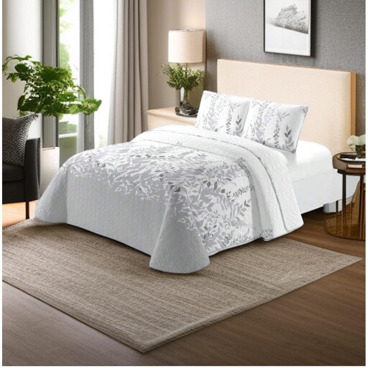 Colcha boutí +  fundas de almohadas , Estampada para Primavera, Verano, otoño e Invierno. 100% Microfibra Cama 090 /105/135/ 150 /180