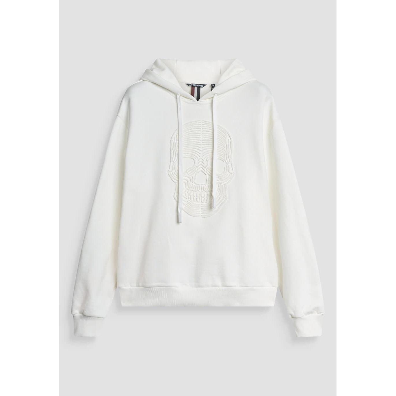 Sudadera Hoodie Boxy Fit In terry cotton MMFL01081 FA150221 1011 crema