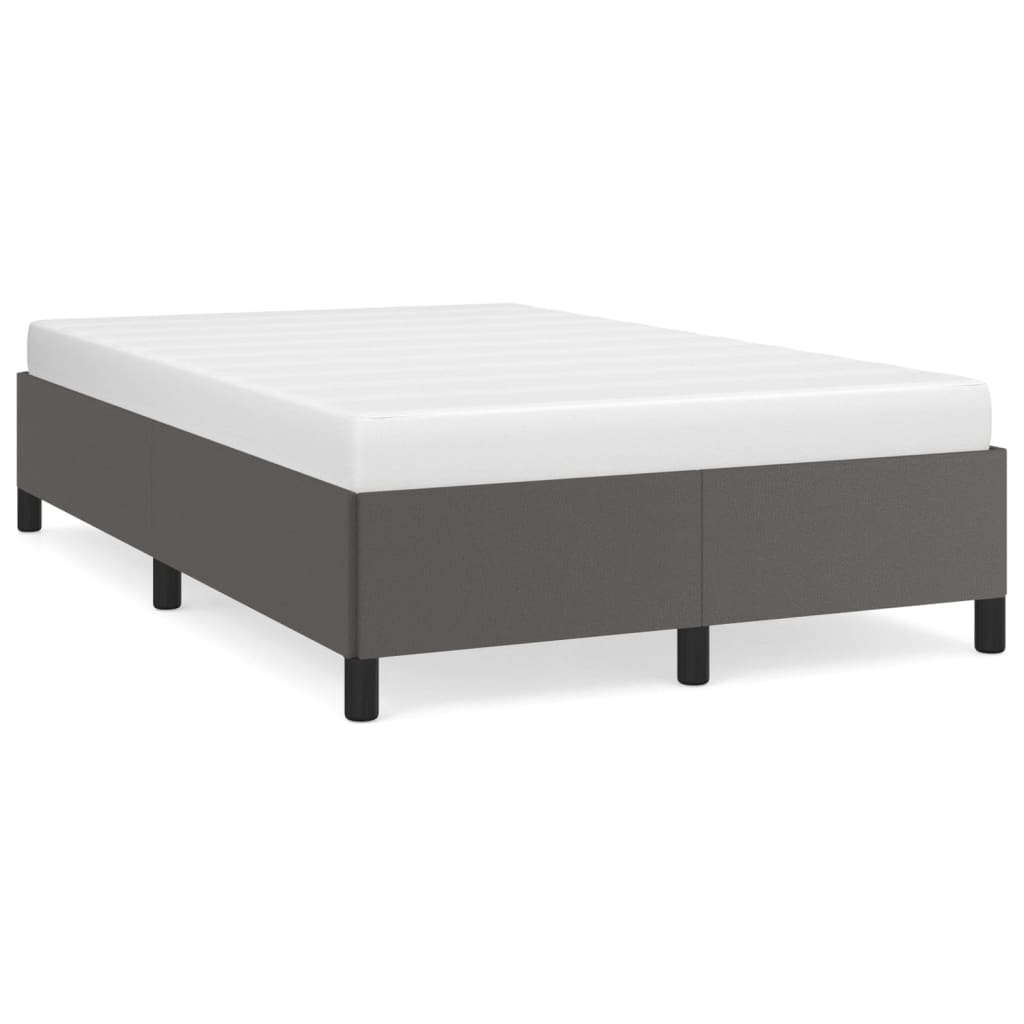 vidaXL Estructura de cama sin colchón cuero sintético  120x190 cm Multicolor