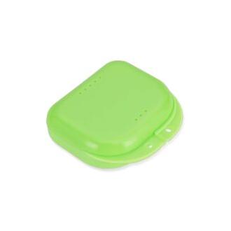 CA Estuche para retenedores de prótesis dentales Sollbry para boquillas de ortodoncia, transparente, con orificios de ventilación, color verde. Ligero y compacto, fácil de usar y limpiar.