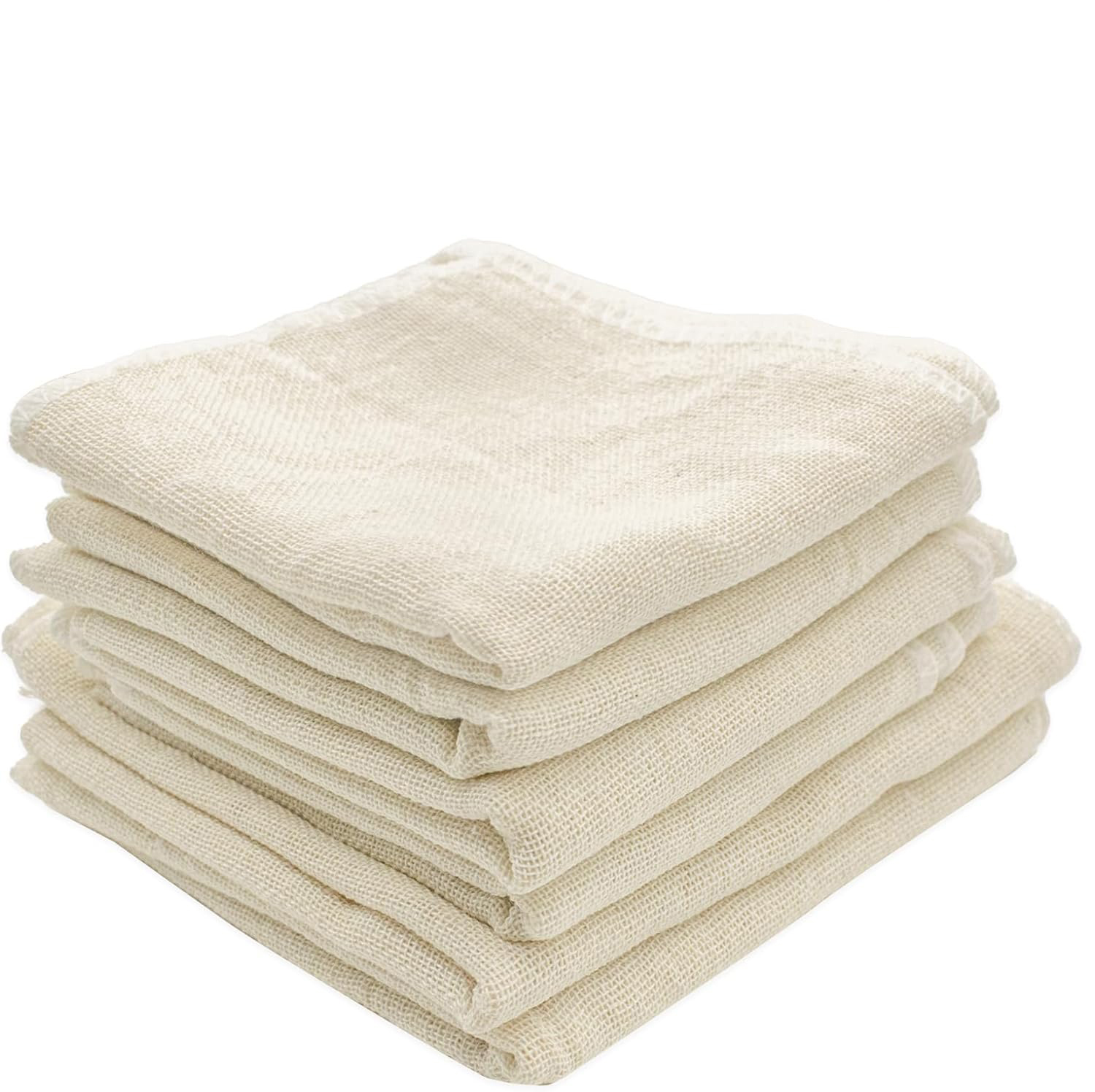 8 Piezas Paños de Filtro Queso Reutilizable Sin Pelusa, 50x50cm, Lavables Paños de Filtro Algodón Sin Blanquear, Colador de Tela Cocinar Filtrantes para Tofu Caldo Café Salsa