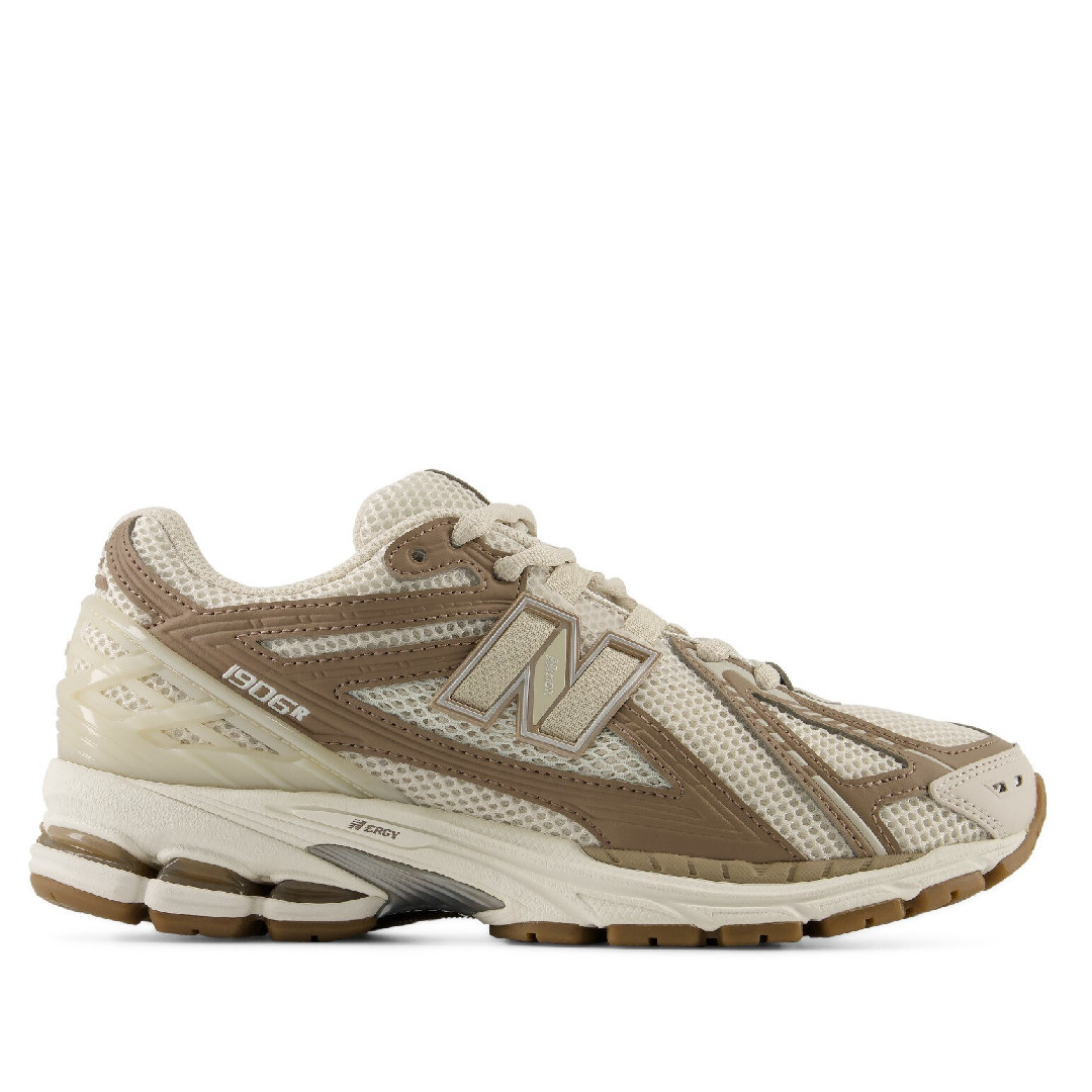 Zapatillas deportivas New Balance 1906R beige y marrón con amortiguación ABZORB para mujer