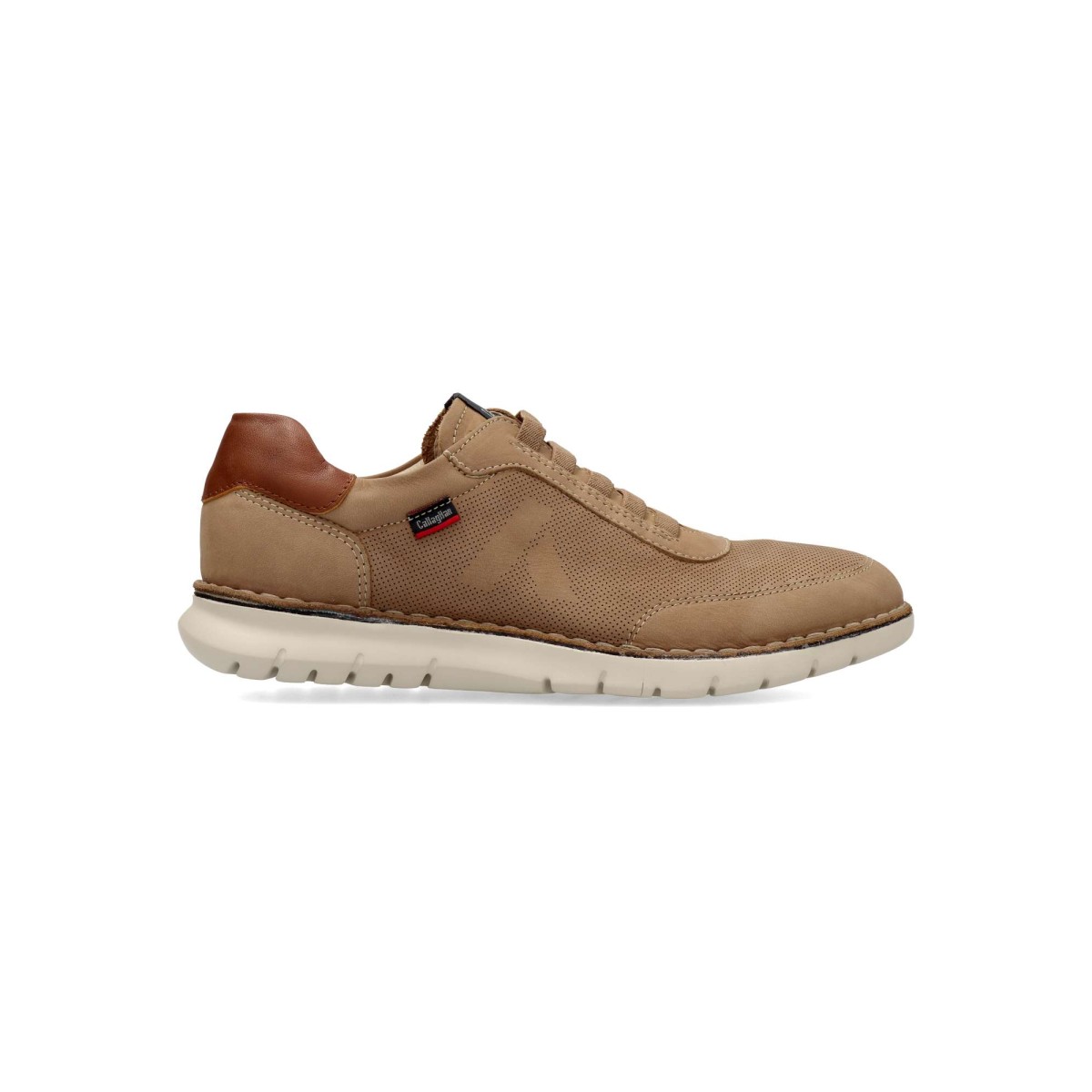 Callaghan - Zapatillas sneakers Callaghan ligera de piel para hombre, con plantilla acolchada y extraíble, elegantes y flexibles para uso diario